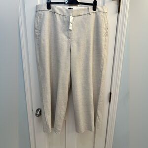 J. Crew Sydney Linen Pants 20 NWT